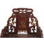 Chaise avec accoudoirs à dossier brun Queen Asian Asian