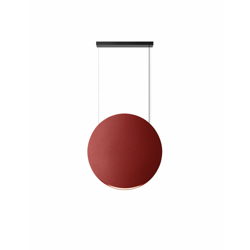 Noren 2 - Light LED Pendant, Terracotta, 1, 33.46" H x 33.46" W x 3.94" D