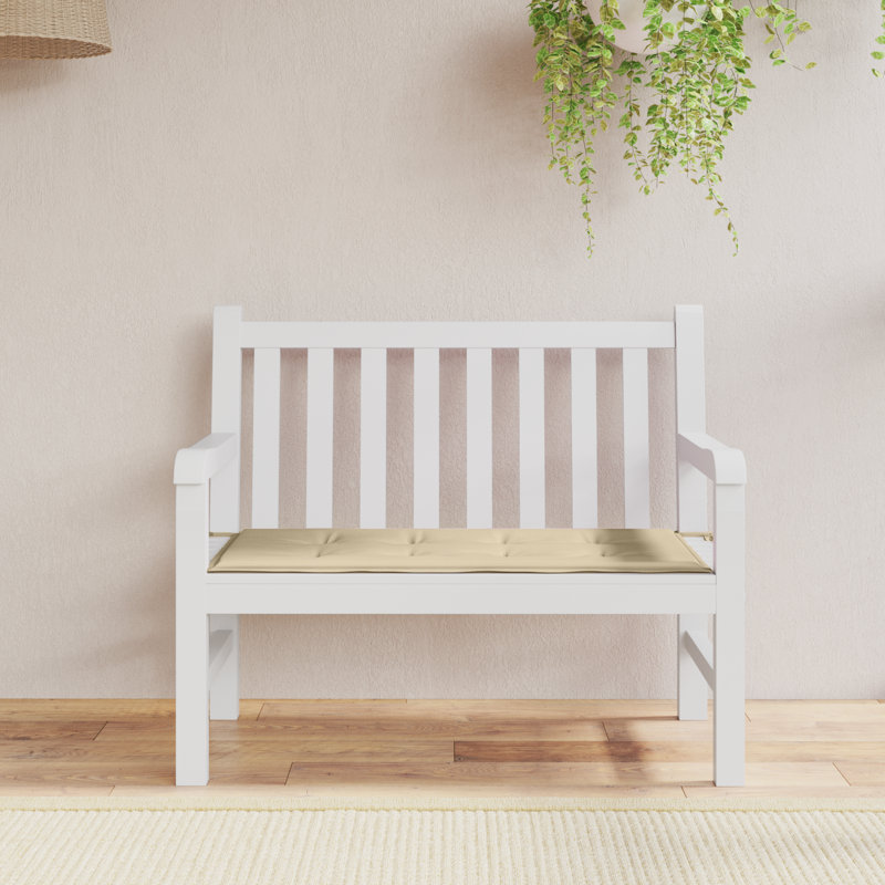 Outdoor Seat Cushion, 1.2" H x 47.2" W x 19.7" D, Beige
