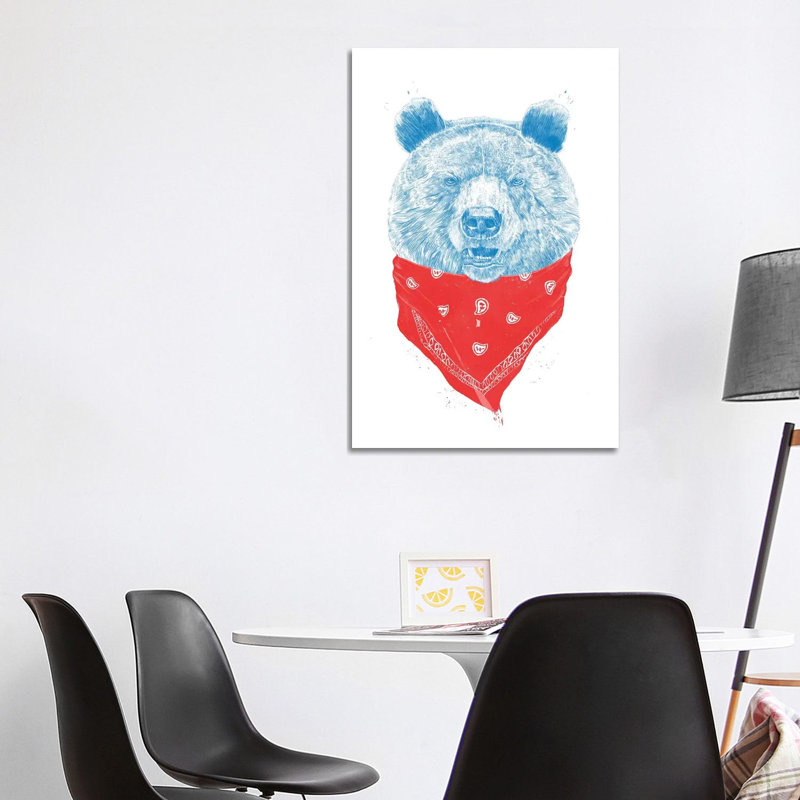Wild Bear by Balazs Solti - Wrapped Canvas Gallery-Wrapped Canvas Giclée, 101.6 cm H x 66.04 cm W x 3.175 cm D