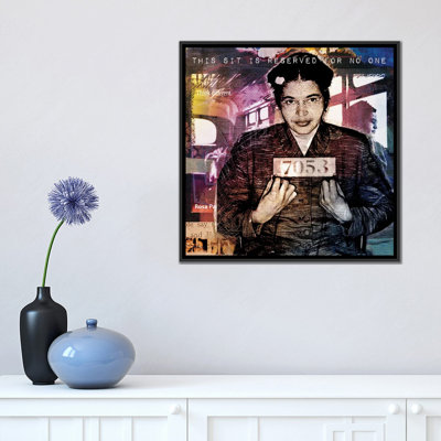 «Rosa Park's Seat», affiche vintage sur toile tendue