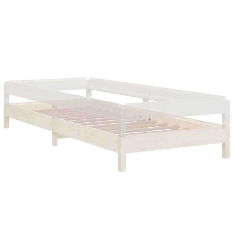 Jigme Solid Wood Bed, Brown, 81.5 x 196.5 cm