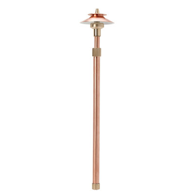 Aphrodite Copper Low Voltage Metal Pathway Light