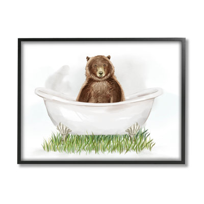 " Bear In Tub Bathroom Animal " by Ziwei Li