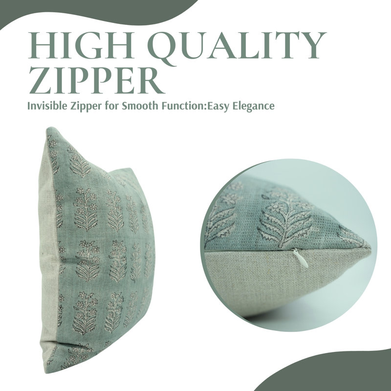 Linen Square Indoor/Outdoor Pillow Cover, 14" x 14"