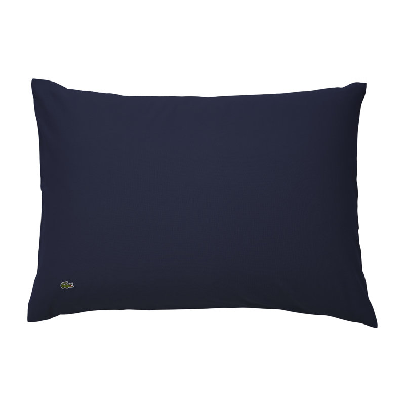 Ensemble d'édredon réversible standard en coton 4 pièces, Bleu marine, Édredon pour lit simple + 1 taie décorative stan
