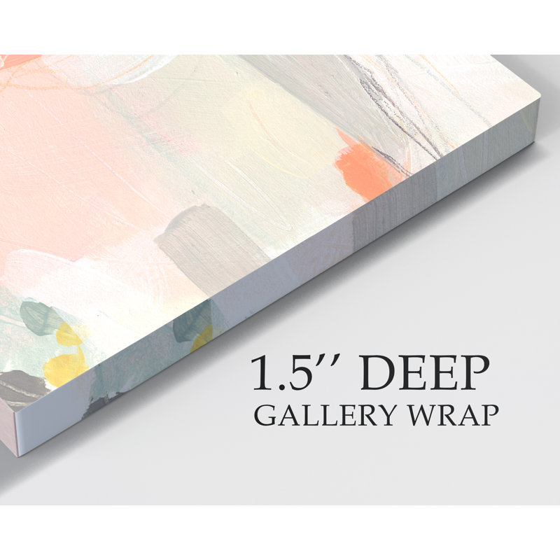 « pastel prism i »-reproduction d’art sur toile, H 10 po x l 10 po x P 1,5 po, Toile tendue