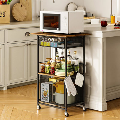 52.8'' Metal Standard Baker's Rack with Microwave Compatibility