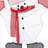 Stacked Snowman Lighted Display