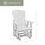 Fauteuil coulissant à éventail en grain de bois brésilien avec base-482479298