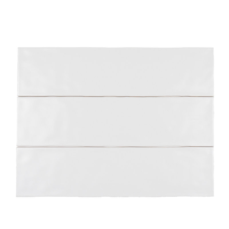 Artesano 3" x 12" Ceramic Subway Tile, White Ice