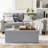 43 Inches Folding Storage Ottoman Bench-1955031016