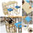 Bar table and chair five piece set, gold frame, multi-layer tabletop, chair cushion and backrest made of sponge, table with storage function (gold)-1939756201