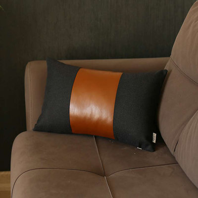 Boho-Chic Striped Reversible Throw Pillow