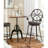 Valerie Swivel Upholstered Counter Stool with Metal Frame