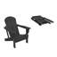 HDPE Folding Adirondack Chair, Weather-Resistant Outdoor Garden Chair-2090331878