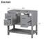 Base de meuble-lavabo simple Elayjah 36-1943974379