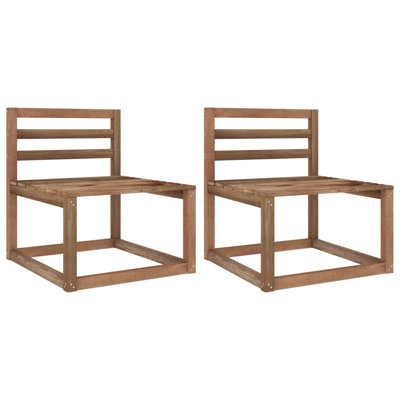Casimir Pine Outdoor Armless Lounge Chair