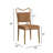 Mid-Century Velvet Dining Chair Set with Wood-Grain Metal Frame-513830237-513830177