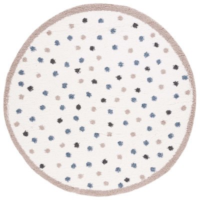 Calico Shag Performance Polka Dots Rug