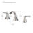 Pyramid Widespread Bathroom Faucet 3 Hole, 2-handle Bathroom Sink Faucet with Drain Assembly-66906326