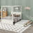 Platform Bed With Canopy Trundle & 3 Storage Drawers-1929107154