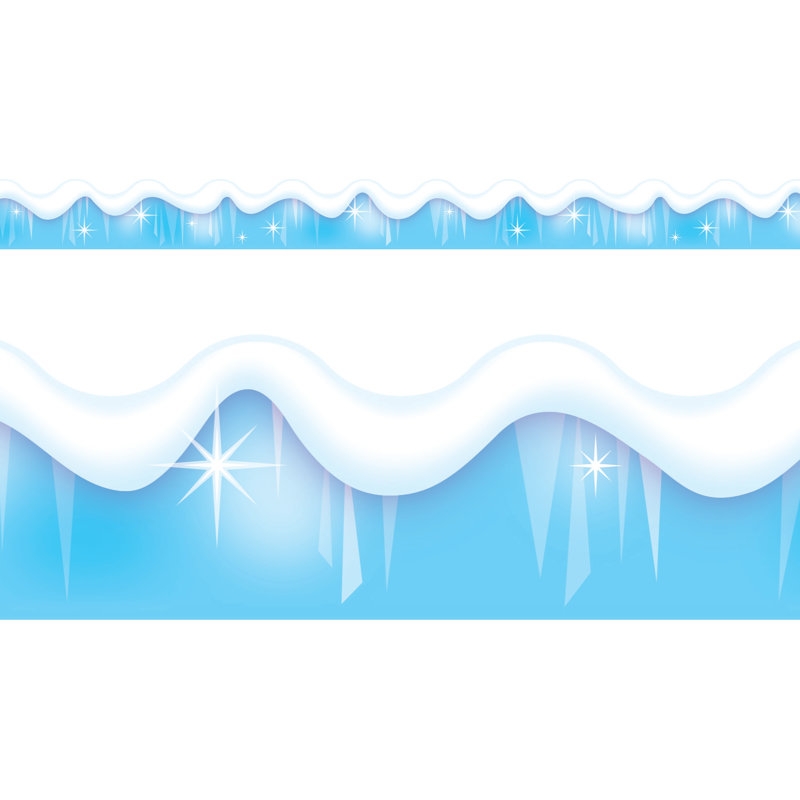 Bordure pour salle de classe à neige et glace tt