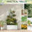 70 In. Metal Garden Bed With Trellis-312348543