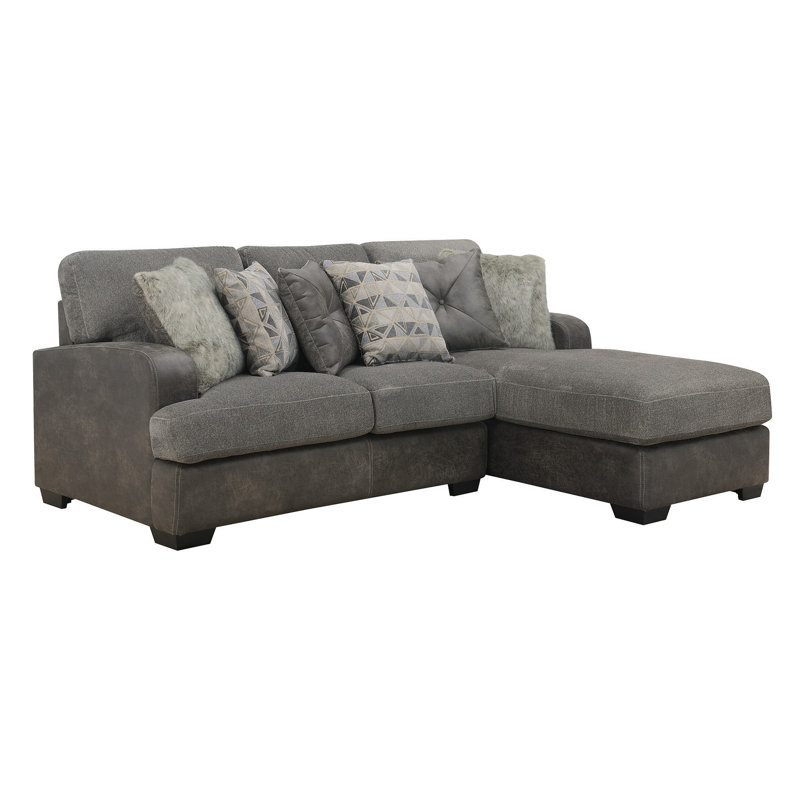Gray 2 Piece Right Side Facing Sectional