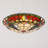 Stanek 3-Light 16'' Tiffany Glass Flush Mount