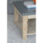 Square Side Table In Concrete And Wood Style, 23.8X23.8X24", Modern Home Accessory Rustic Contemporary Table, & Wooden, Stylish Addition