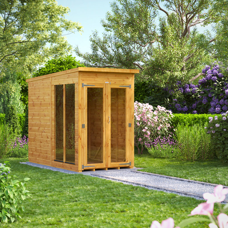 Powersheds 4 x 8ft Timber Tongue & Groove Pent Summerhouse