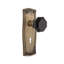 Prairie Plate with Decorative Keyhole and Waldorf Black Door Knob-1263442931