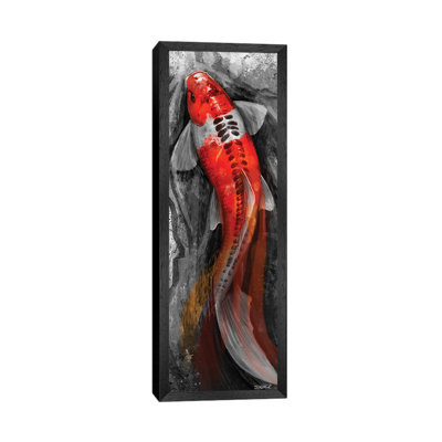 Flowing Koi 1 Piece Painting on Canvas