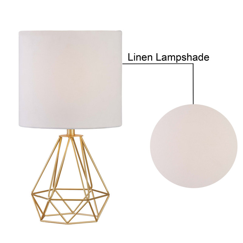 Jermaine 18.75" Table Lamp Set, Gold