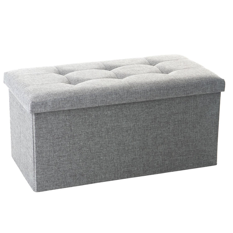 Blackberry 75cm Wide Tufted Rectangle Solid Colour Ottoman with Storage