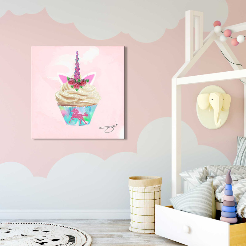 Sweet Unicorn (Square) par By Jodi - impression, Toile tendue, H 36 po x l 36 po x 1,5 po
