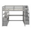 Lit mezzanine double avec bureau et tablettes-1244793371
