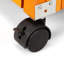 Cage à lapin amovible avec plateau amovible et roulettes, orange-116225437