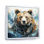 Représentation abstraite d'un mouvement d'ours sur toile-930926963-930926966