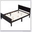 Lit plateforme en bois avec tête de lit et lattes en bois-377634903-377634920