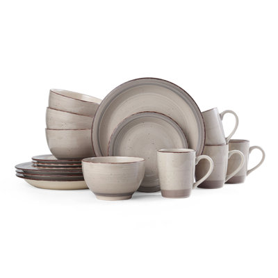 Pfaltzgraff Sadie 16-Piece Stoneware Dinnerware Set, Service for 4