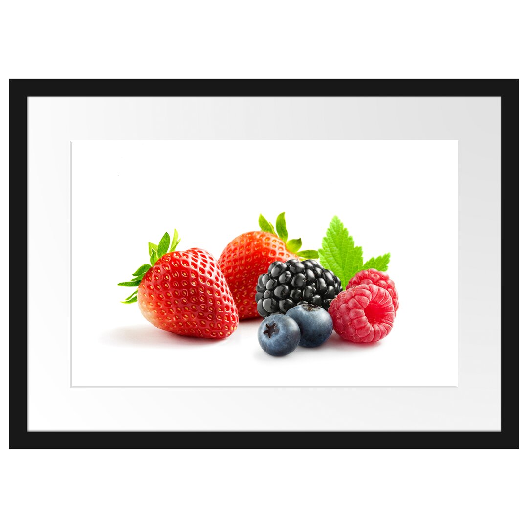 Gerahmtes Poster Frisches Obst