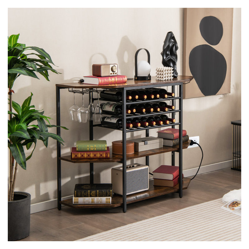 Astha 47.5'' Wine Bar, Gray