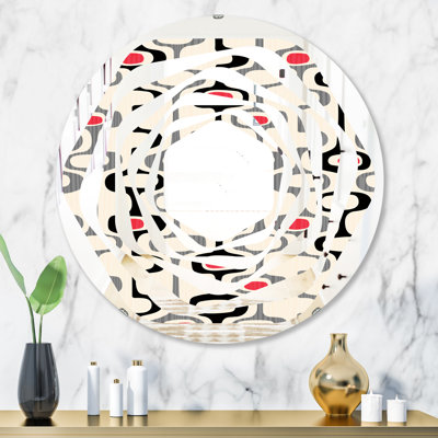 Miroir mural Whirl Abstract Design