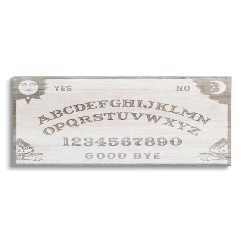 «Spooky Vintage Ouija Board» par Lil 'Rue, H 10 po x l 24 po x P 1,5 po