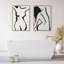 Impression sur toile encadrée «Timeless Feminine» par The Creative Bunch Studio 2, noir et blanc-1854583157