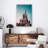 Walt Disney Castle Print - Fairytale Castle Wall Art - Magical Fantasy Canvas Poster - Enchanted Kingdom Inspired Artwork - Family Travel Decor - Whimsical Storybook Wall Hanging - Modern Home Decoration Art Print-850904114
