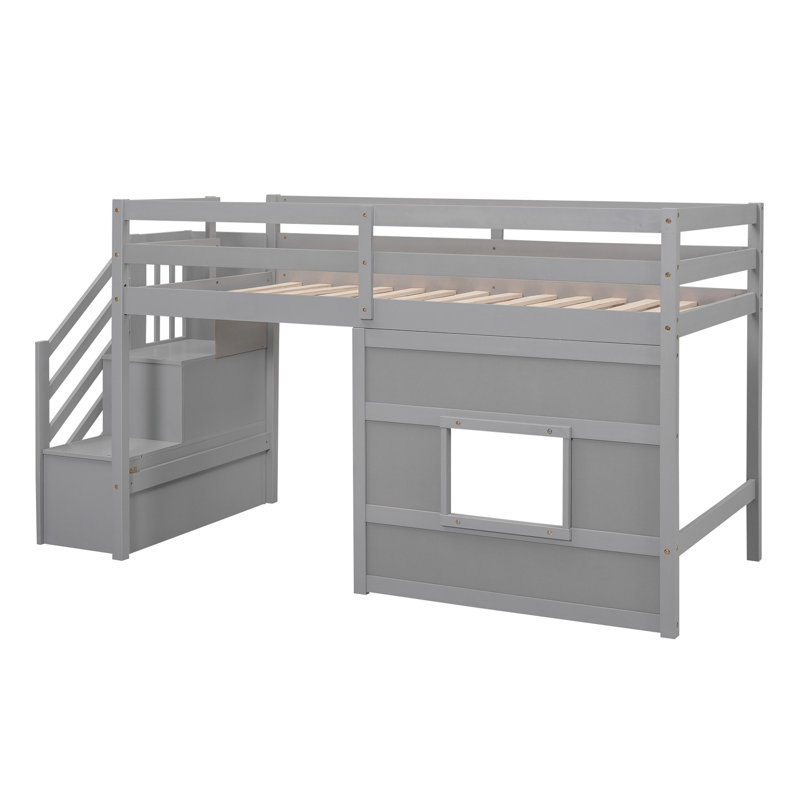 Jawaan Upholstered Platform Storage Bed, Gray