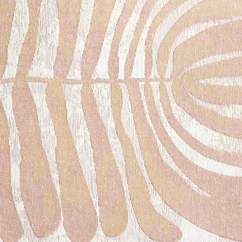 Taupe and White Rectangular Washable Cotton Rug with Non-Slip Backing